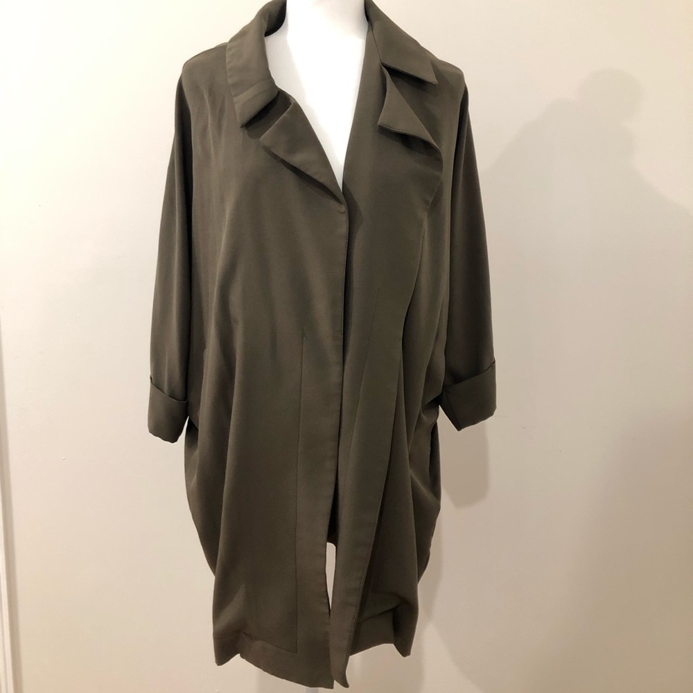 Oversized Army Green Blazer